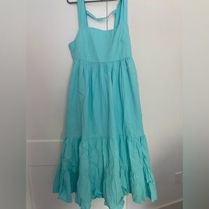 By Anthropologie square neck tiered dress